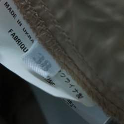 Prada Beige Silky Zip Detail Cargo Pants S