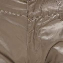Prada Beige Silky Zip Detail Cargo Pants S