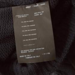 Pre Owned Prada Navy Blue Wool & Cashmere Knit Sweater S