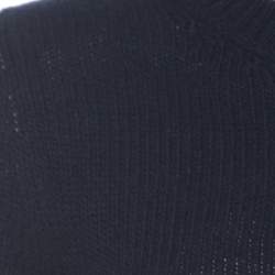 Pre Owned Prada Navy Blue Wool & Cashmere Knit Sweater S