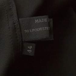 Prada Black Stretch Hidden Velcro Closure Detail Blazer M