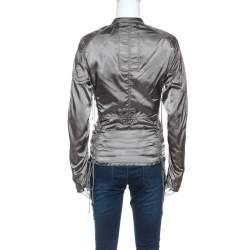 Pre Owned Prada Olive Green Nylon Sports Jacket M