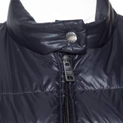 Prada Black Quilted Zip Front Puffer Jacket M