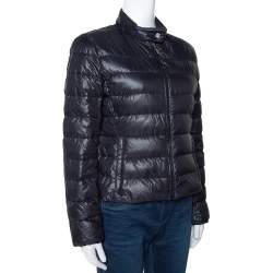 Prada Black Quilted Zip Front Puffer Jacket M