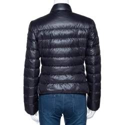 Prada Black Quilted Zip Front Puffer Jacket M