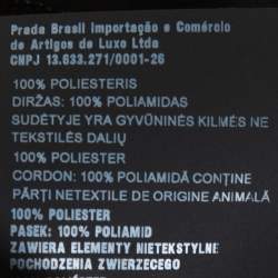 Pre Owned Prada Black Crepe Bow Detail Belted Midi Skirt S