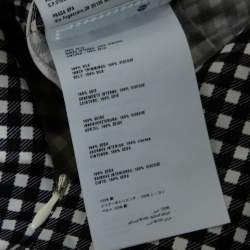 Prada Monochrome Check Print Silk A-Line Dress M