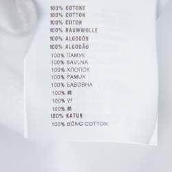 Pre Owned Prada White Cotton Jersey Crew Neck T-Shirt S