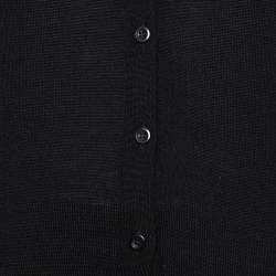 Prada Black Wool Button Front Cardigan XS