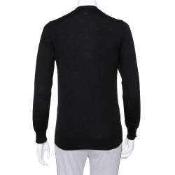 Prada Black Wool Button Front Cardigan XS