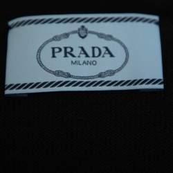 Prada Black Wool Button Front Cardigan XS
