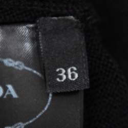 Prada Black Wool Button Front Cardigan XS