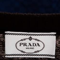 Prada Color Block Wool & Cashmere Crewneck Sweater S