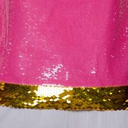 Pre Owned Prada Cream Knit Sequin Embellished Sleeveless Top M