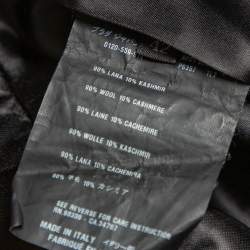 Prada Black Wool & Cashmere Mid Length Coat M