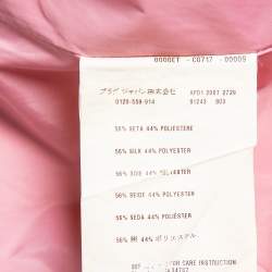 مملوكة مسبقًا Prada Pink Satin Pleated Mini Skirt L