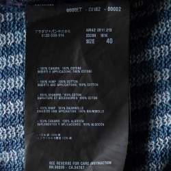 Prada Two Tone Open Knit Shift Dress S 