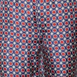 Pre Owned Prada Multicolored Printed Silk Straight Leg Pants XS