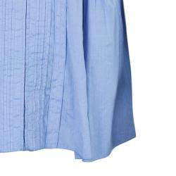 Prada Light Blue Pleated Detail Top XL