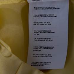 Prada Yellow Silk Mini Skirt M