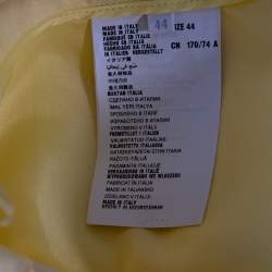 Prada Yellow Silk Mini Skirt M