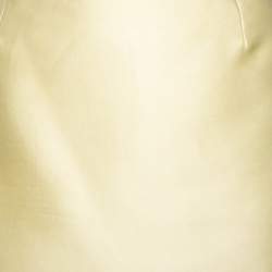 Prada Yellow Silk Mini Skirt M
