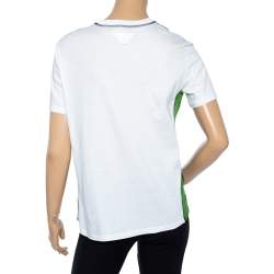 Prada Colorblock Cactus Sombrero Print Cotton& Silk T-Shirt XS 