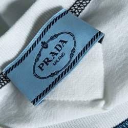 Prada Colorblock Cactus Sombrero Print Cotton& Silk T-Shirt XS 