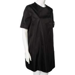 Prada Black Re-Nylon Shift Dress M