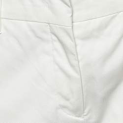 Prada White Cotton Straight Leg Pants M
