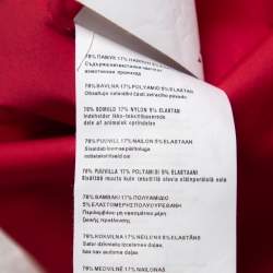 Pre Owned Prada Fuchsia Pink Cotton Contrast Collar Detailed Button Front Shirt S