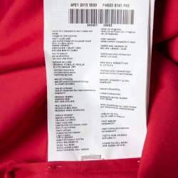 Pre Owned Prada Fuchsia Pink Cotton Contrast Collar Detailed Button Front Shirt S