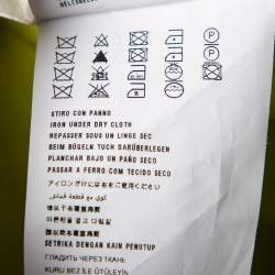 Pre Owned Prada Green Printed Silk Sleeveless Dress M 