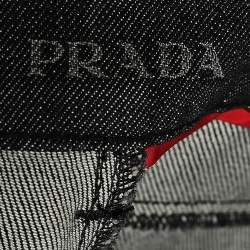 مملوكة مسبقًا Prada Black Denim Contour Fit Skinny Jeans M