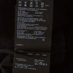 Prada Black Cashmere & Fur Trimmed Neck Detail Button Front Cardigan L