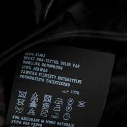 Pre Owned Prada Black Silk Tulle Neck Tie Detailed Sleeveless Organza Blouse L