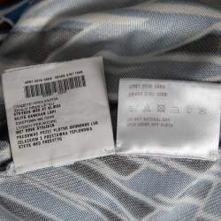 Pre Owned Prada Blue Argyle Print Long Sleeve Shirt M