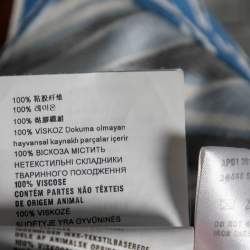 Pre Owned Prada Blue Argyle Print Long Sleeve Shirt M