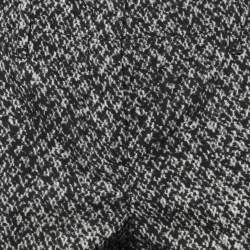 Prada Black Printed Wool Cropped Pants S
