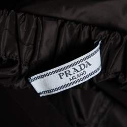Prada Black Synthetic Jogger Pants M