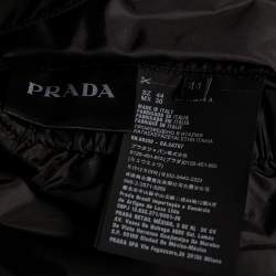 Prada Black Synthetic Jogger Pants M