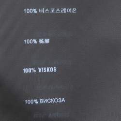 Pre Owned Prada Blue Mesh Knit Long Sleeve T-Shirt M