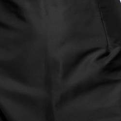 Pre Owned Prada Black Synthetic Pocket Detailed Mini Skirt M 