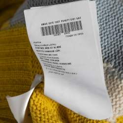 Pre Owned Prada Colorblock Cashmere Knit V-Neck Pullover M