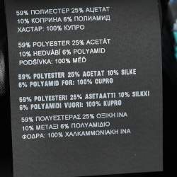 Pre Owned Prada Black Metallic Brocade Belted Mini Skirt S