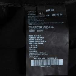 Prada Black Crepe Tapered Pants M