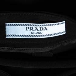 Prada Black Crepe Tapered Pants M