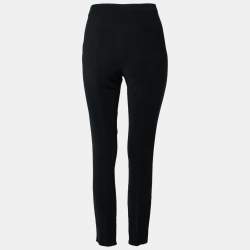 Prada Black Crepe Tapered Pants M