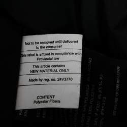 Pre Owned Prada Black Stretch Knit & Fur Trimmed Hooded Jacket M