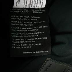 Pre Owned Prada Black Stretch Knit & Fur Trimmed Hooded Jacket M